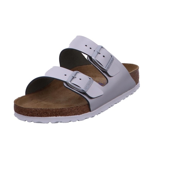 Birkenstock ARIZONA BS Slide Sandals 1005961 Silver Ladies 5, Mens 3, EU36 Soft - Picture 1 of 9
